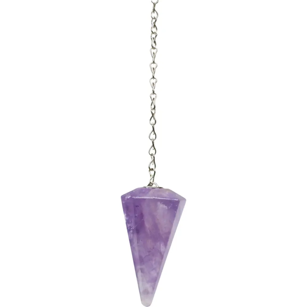 colgante de péndulo de punto de chakra de columna hexagonal de jaspe veteado