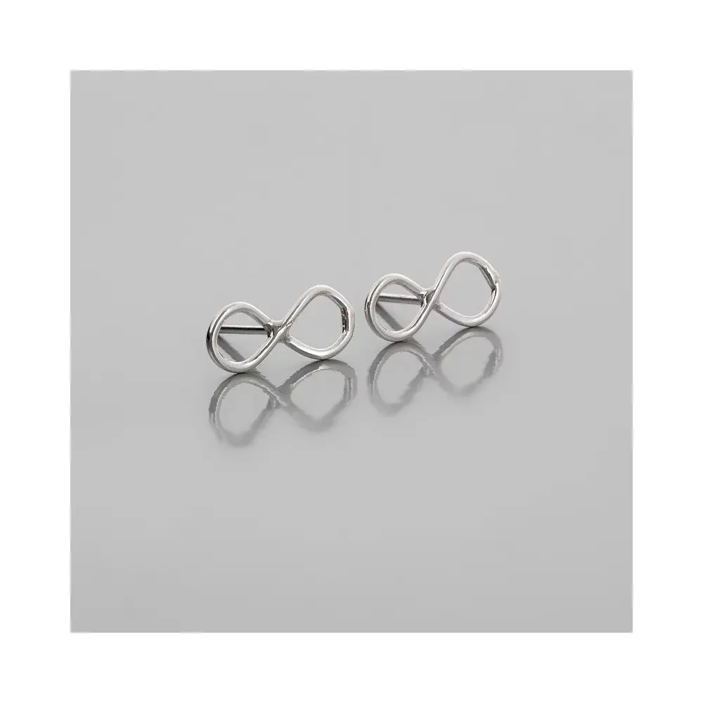  pendientes plata mini formas infinito 99