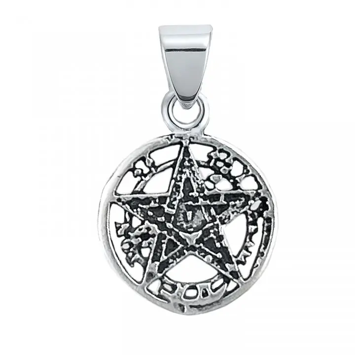 Colgante de plata tetragramaton, 10 mm
