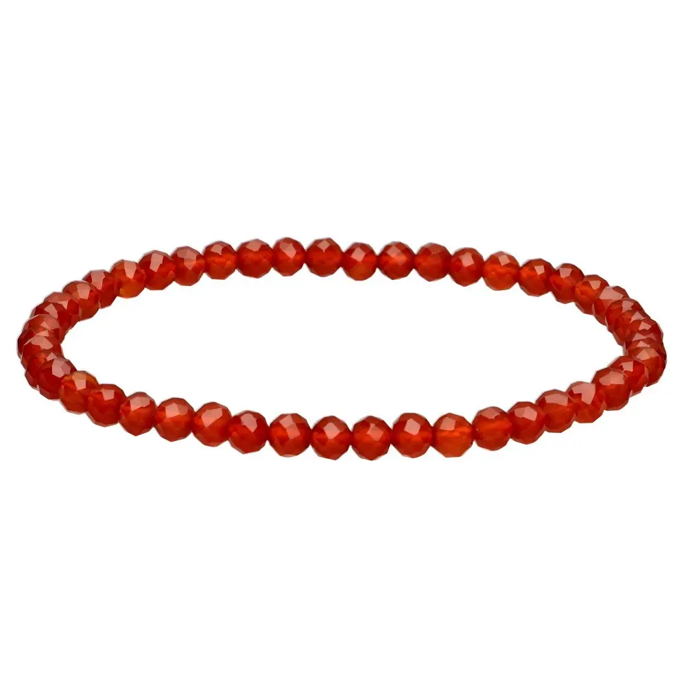 Pulsera Cornalina 4mm