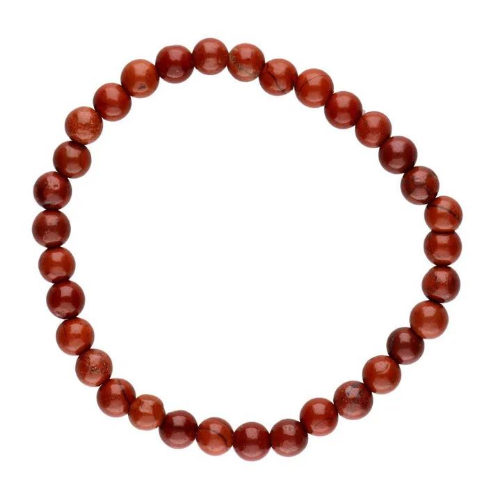Pulsera Jaspe rojo  6mm