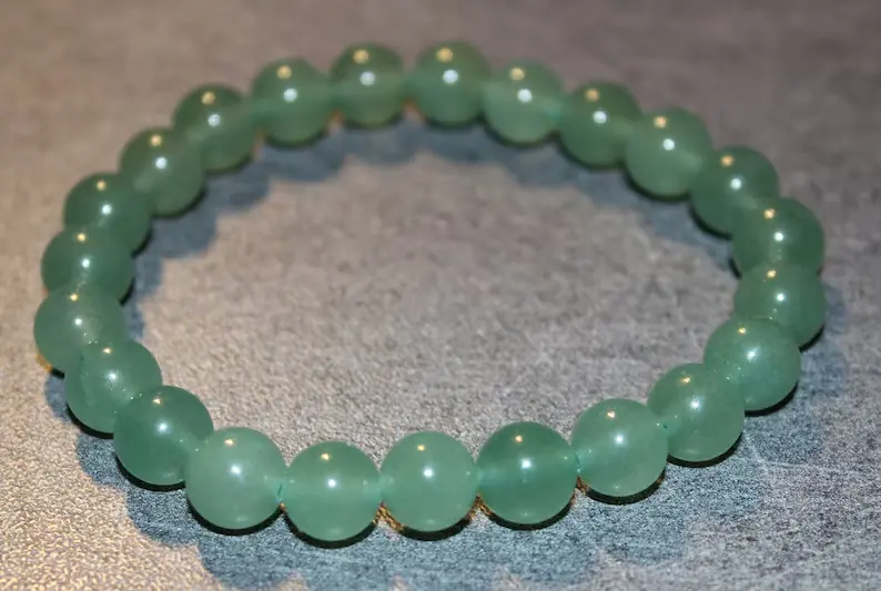 Pulsera Aventurina verde  8mm