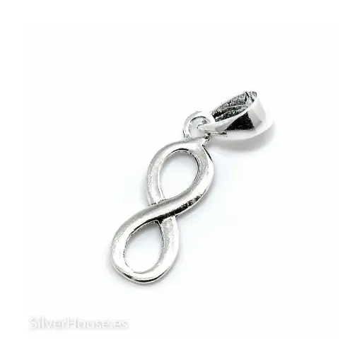 [1000292] Colgante plata infinito 20 x 5 mm