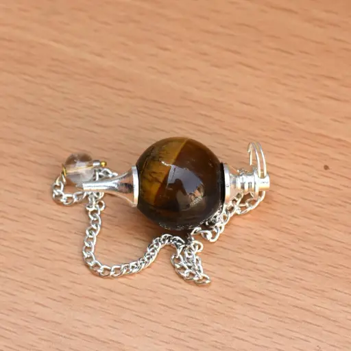 [10371] péndulo esfera de ojo de tigre