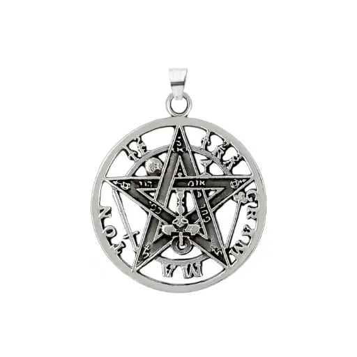 [1000968] Colgante de plata tetragramaton, 22 mm