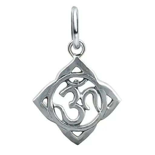 [1001091] Colgante de plata OM,15mm