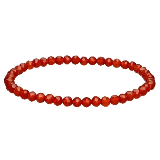 [13452] Pulsera Cornalina 4mm