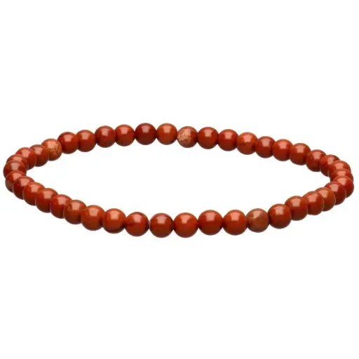 [65421] Pulsera Jaspe rojo  4mm