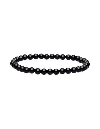 [7310] Pulsera Obsidiana negra 4mm