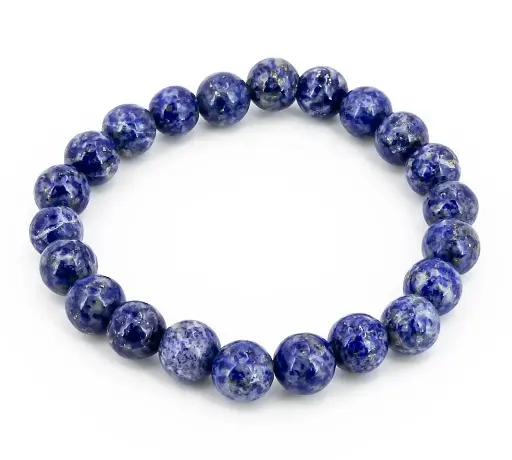 [5626] Pulsera Lapislázuli  4mm